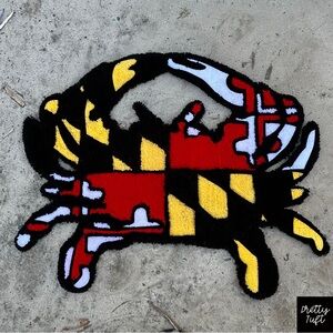 Maryland Flag Crab Rug